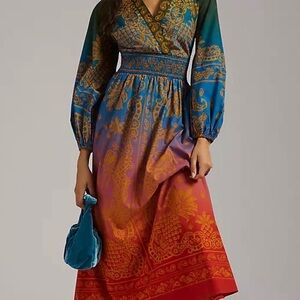 FARM RIO Smocked Dress! Size: Small